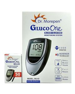 Dr. Morepen BG 03 Gluco-one Glucometer with 50 Test Strips Combo