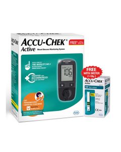 Accu-Chek Active Glucose Monitor with Free 10 Test Strips