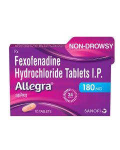 Allegra 180mg Strip Of 10 Tablets