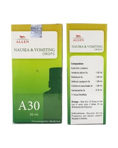 Allen A30 Nausea & Vomiting Drops 30 ml