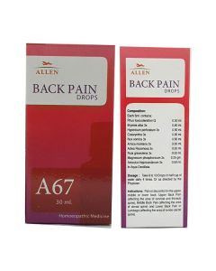 Allen A67 Back Pain Drops 30 ml