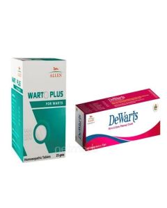 Allen Anti Warts Combo Pack (Warto Plus Tablet + Dewarts Cream)