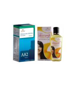 Allen Hair Care Combo Pack of A82 Premature Greying of Hair Drop 30ml & Jaborandi Gold Oil 110ml