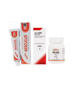 Anti Piles Advance Combo (Pilgo Tablet + Aesculus Ointment + Adel 2 Piles drop)