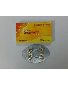 Calciquick D3 60k Strip Of 4 Capsules
