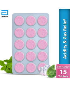 Digene Acidity & Gas Relief Tablets - Mint Flavour 15's