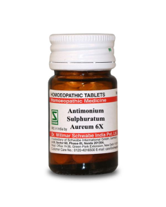 Dr. Willmar Schwabe Antimonium Sulphuratum Aureum 6X Tablet 20 gm