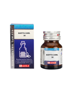 Lord's Trituration Baryta Carb 3X Tablet 25 gm