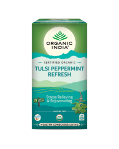 Organic India Tea Bags- Tulsi Pepper Mint Refresh 25's