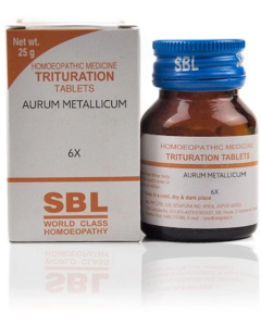 SBL Aurum Metallicum 6X Tablet 25 gm