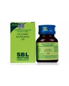 SBL Calcarea Sulphurica 12X Tablet 25 gm