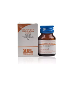 SBL Carbo Vegetabilis 3X Tablet 25 gm