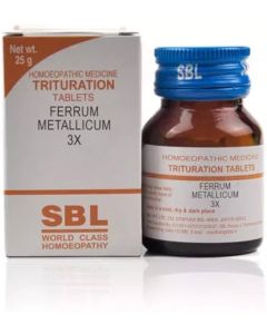 SBL Ferrum Metallicum 3X Tablet 25 gm