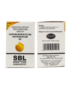 SBL Aurum Muriaticum Natronatum 6X Tablet 25 gm