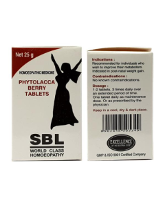 SBL Phytolacca Berry Tablets 25 gm