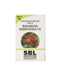 SBL Rauvolfia Serpentina 1X Tablet 25 gm