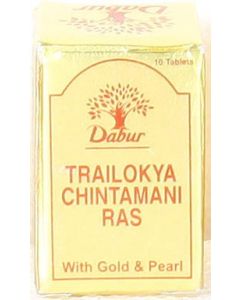 Dabur Trilokyachintamaniras (Gold) 10 Tabs