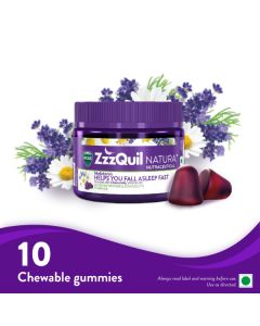 Vicks ZZZQuil Natura Chewable Gummies 10's