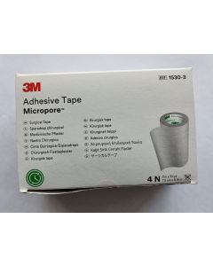 3M Micropore Tape (3") 7.5 cm x 9.14 m - Pack of 4