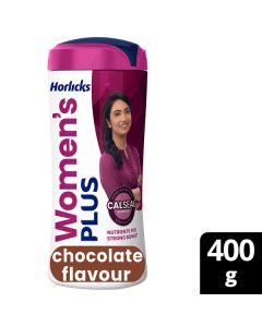 Women's Plus Horlicks No Added Sugar Powder - Chocolate Flavour 400 gm (Pet Jar)