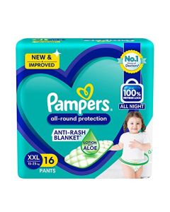 Pampers All round Protection Pants, Lotion with Aloe Vera (XXL) 16 Count