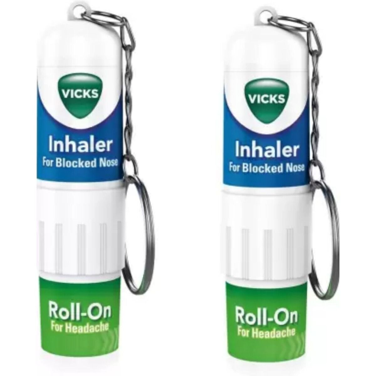 Vicks Roll-On Inhaler 2-In-1 Relief, 1.5 ml (Pack of 2) - Multimedicos