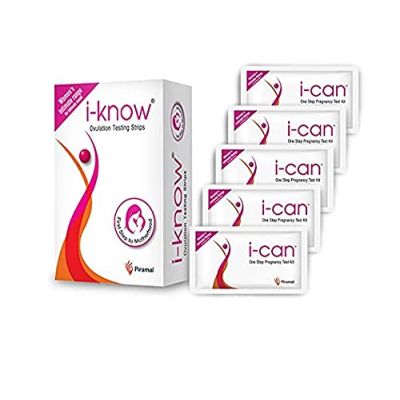 i-know Ovulation Detection Kit + i-can Pregnancy Test Device 5 Units (Combo Pack)