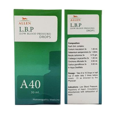 Allen A40 L.B.P. (Low Blood Pressure) Drops 30 ml