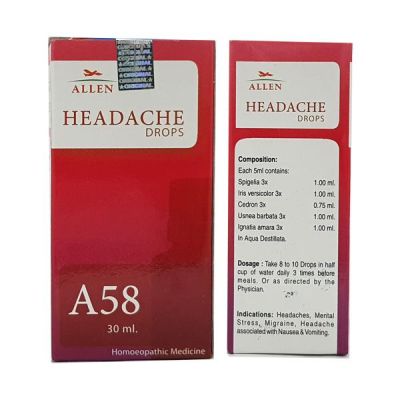 Allen A58 Headache Drops 30 ml