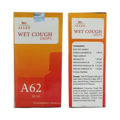 Allen A62 Wet Cough Drops 30 ml