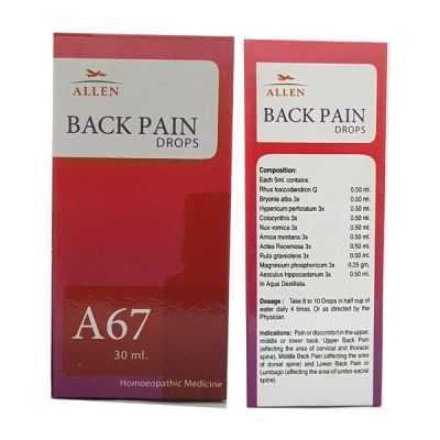 Allen A67 Back Pain Drops 30 ml