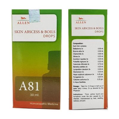 Allen A81 Skin Abscess and Boils Drops 30 ml