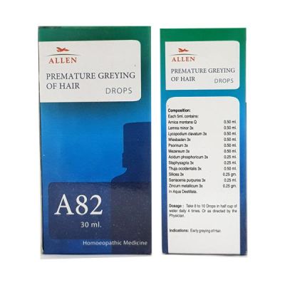 Allen A82 Premature Greying Of Hair Drops 30 ml