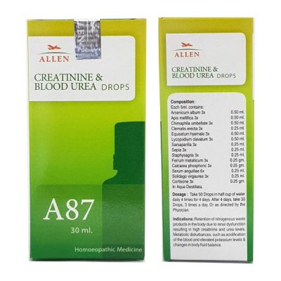 Allen A87 Creatinine and Blood Urea Drops 30 ml