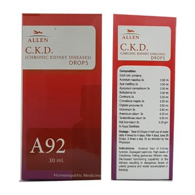 Allen A92 C.K.D.(Chronic Kidney Diseases) Drops 30 ml