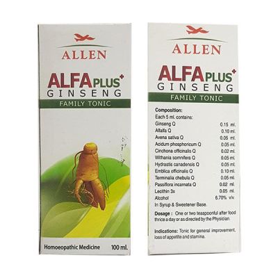 Allen Alfa Plus Ginseng Family Tonic 100 ml