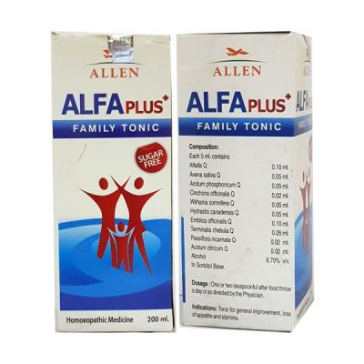 Allen Alfa Plus Sugar Free Family Tonic 200 ml