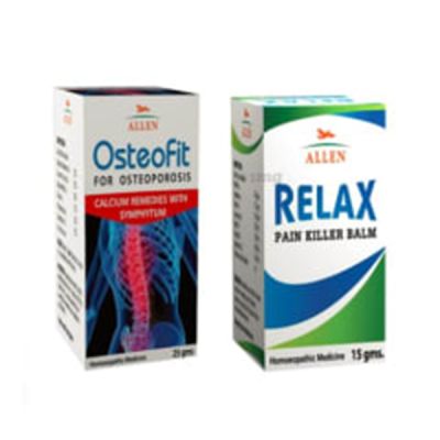 Allen Anti Osteoporosis Combo Pack (Osteofit Tablet + Relax Pain Killer Balm)