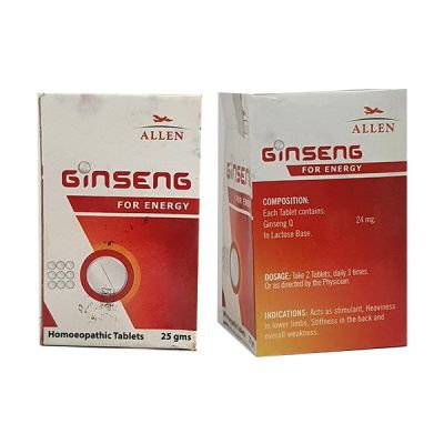 Allen Ginseng For Energy Tablet 25 gm