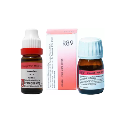 Dr. Reckeweg Hair Care Combo Pack of Lycopodium Dilution 30CH 11ml & R89 Hair Care Drop 30ml
