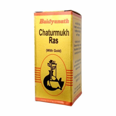 Baidyanath Chaturmukh Ras With Gold Tablet 10's