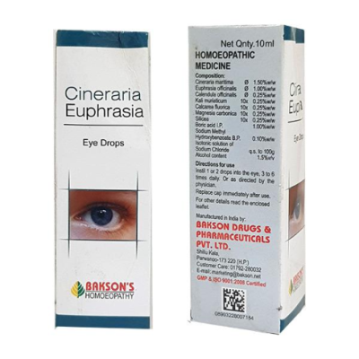 Bakson's Cineraria Euphrasia Eye Drops 10 ml