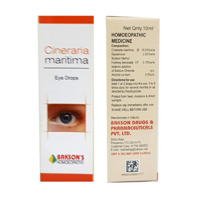 Bakson's Cineraria Maritima Eye Drops 10 ml