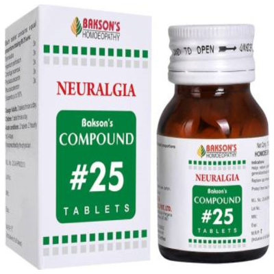 Bakson's Compound 25 Neuralgia Tablet 100 gm