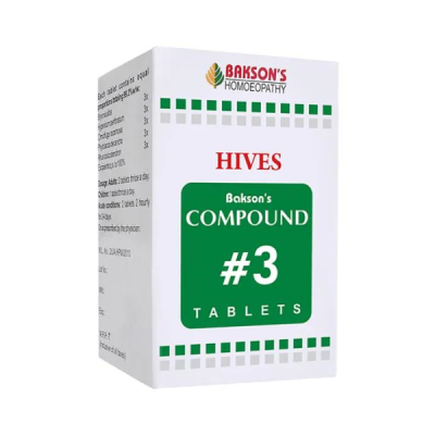 Bakson's Compound 3 Hives or Urticaria Tablet 100 gm