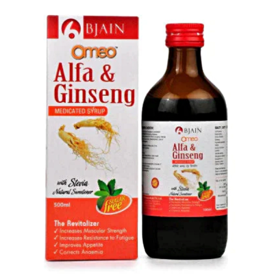 Bjain Omeo Alfa Ginseng Sugar Free Syrup 200 ml