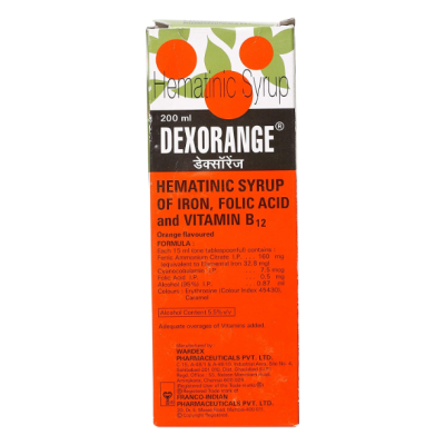 Dexorange Orange Flavoured Syrup 200ml