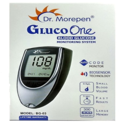 Dr. Morepen GlucoOne Blood Glucose Monitor (BG03) (Meter Only)