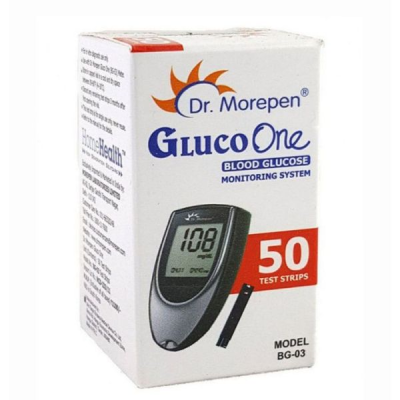 Dr.Morepen GlucoOne Blood Glucose Test Strips (Pack of 50's) (BG03)