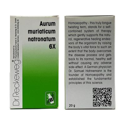 Dr. Reckeweg Aurum Muriaticum Natronatum 6X Tablet 20 gm